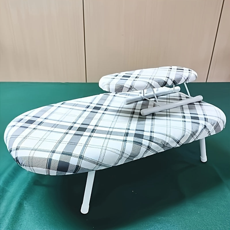 The Mini Desktop Ironing Board is small and stylish, perfect for easy storage and portability. It includes a small ironing sleeve for effortlessly ironing sleeves.