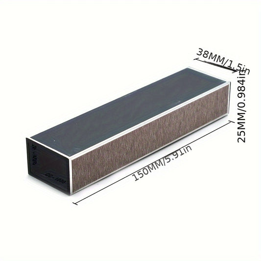 Aluminum alloy guitar fret leveling file with self-adhesive sandpaper - ideal for acoustic, electric, and bass guitars.