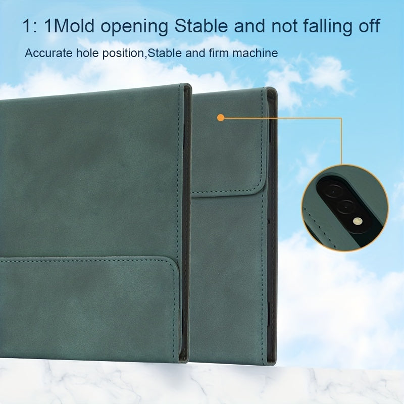 Samsung Tablet protective case suitable for S9/S8/S7, S8ultra/TabS7FE/S6lite. Includes pen slot and anti-fall protection. Measures 31.5 cm in length and 27.94 cm in width.