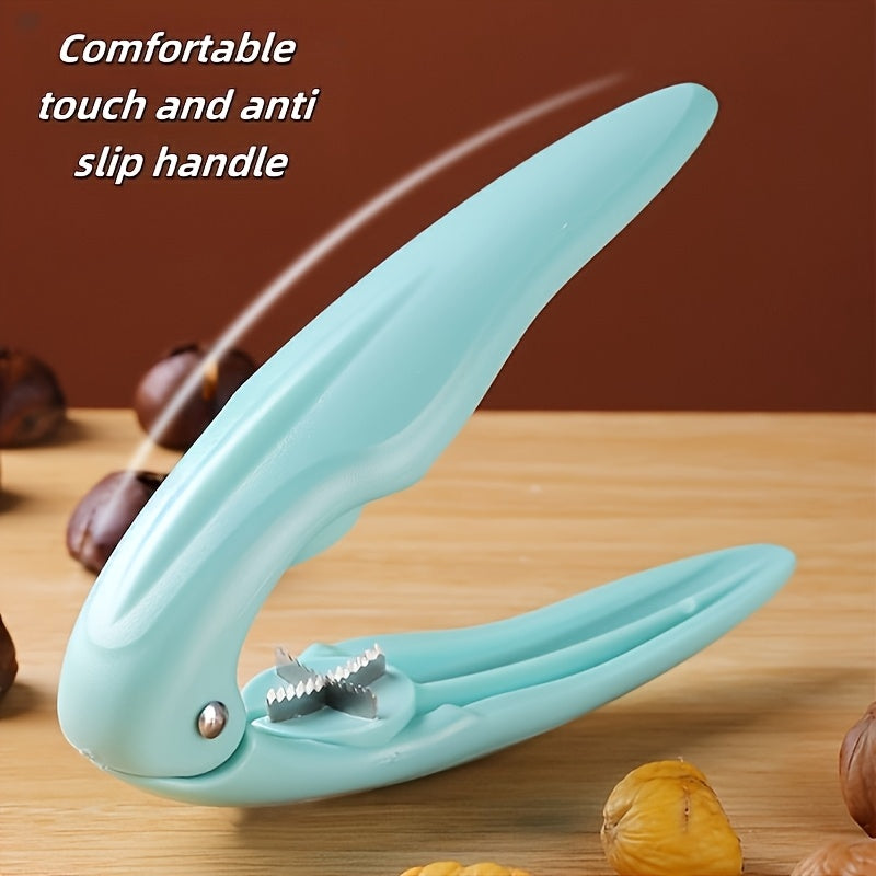 Durable Plastic Chestnut Opener - An Easy-to-Hold Nut Cracker Ideal for Kitchens and Restaurants.