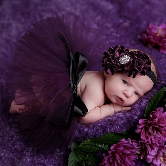 Charming Tutu Set for Baby Girls - Ideal for Celebrating Birthdays, Newborn Portraits, and Beyond!