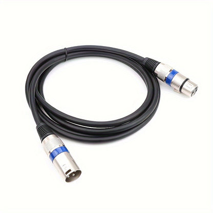 I-ZCLIVE High-Quality XLR to XLR Male to Female Microphone Cable for audio equipment, with durable flat design and metallic connectors.