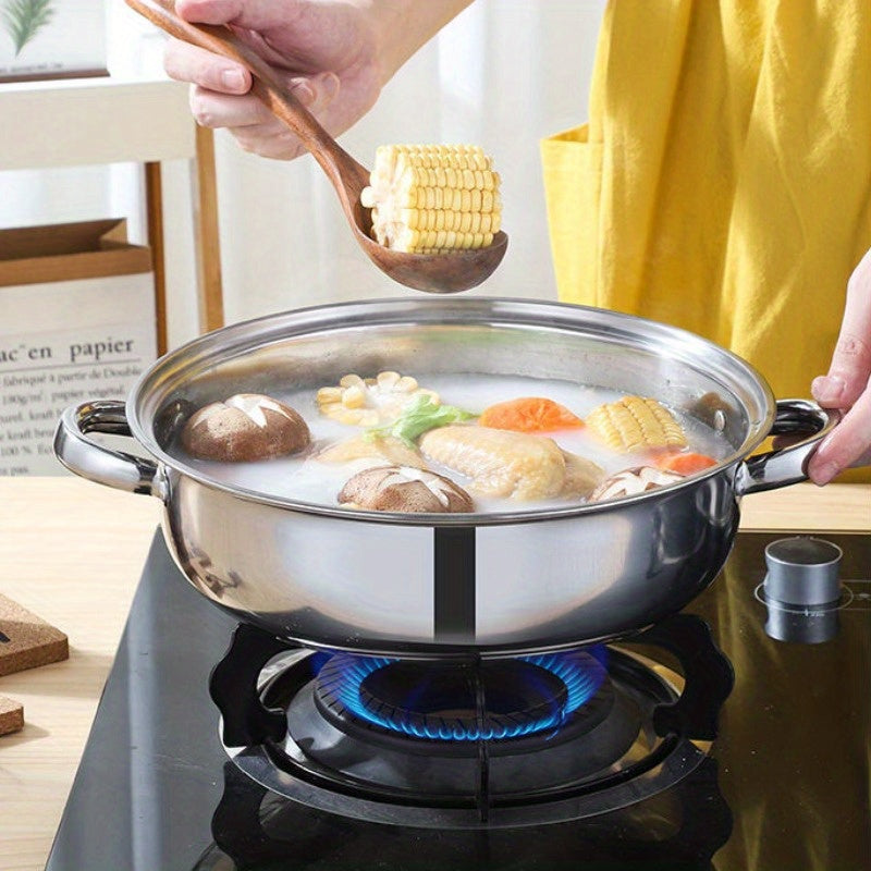 3-tier stainless steel steamer pot with fast heat conduction and multi-stove compatibility, durable and practical design with non-stick coating