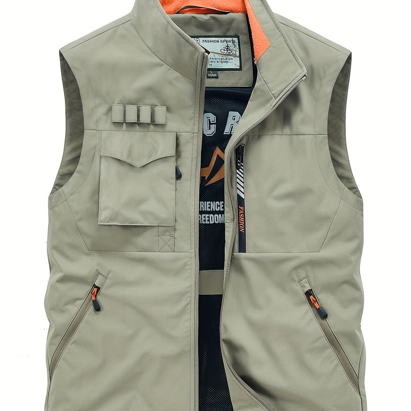 Vintage American Workwear Vest for Men with Multi-Pockets, Breathable Sleeveless Jacket - Adventure Utility Gear