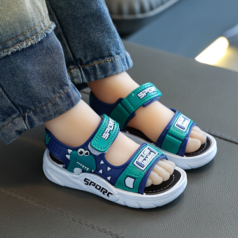 Children's PVC sandals with fun designs, adjustable closure, and durable construction for everyday wear in any season.