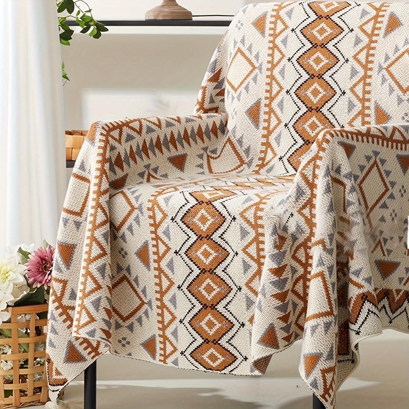 Soft and comfortable Navajo Sunlight Sofa Cover, ideal for bedroom, dormitory, and living room use.