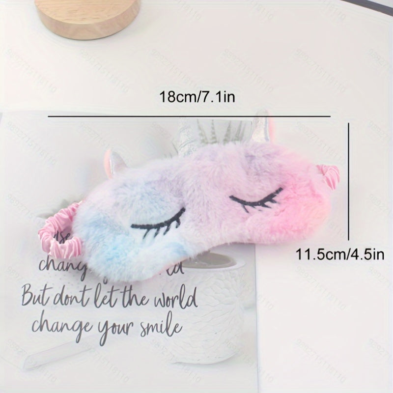 Unicorn Sleep Mask with Cute Horns for a Restful Night's Sleep