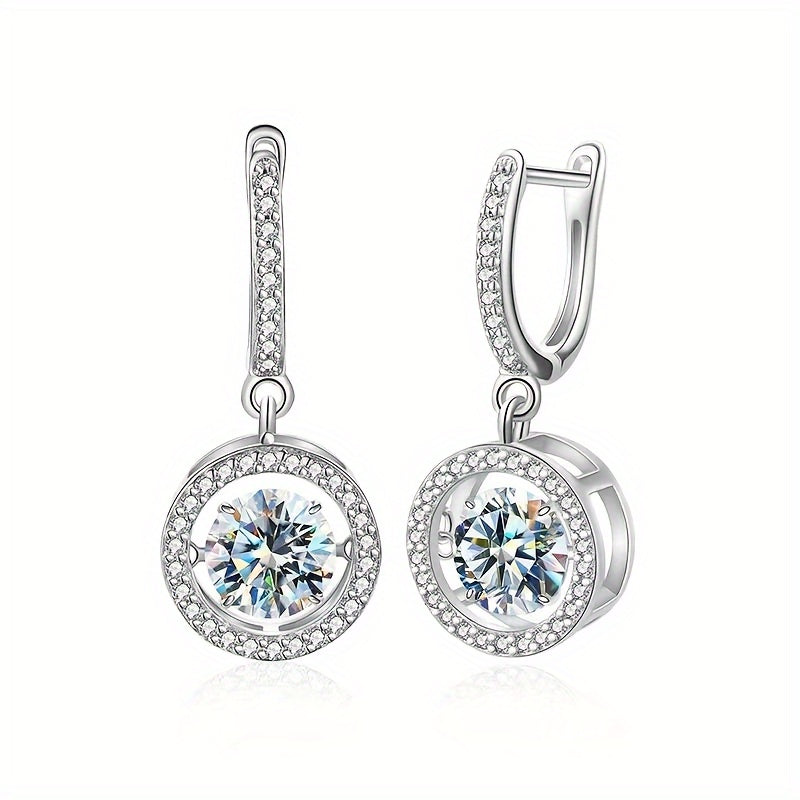 These Moissanite Smart Stud Earrings are crafted from 925 Sterling Silver and showcase a new fashion and elegant design. With a sense of luxury, these earrings are perfect for casual or classic occasions. They make a simple yet stunning gift for