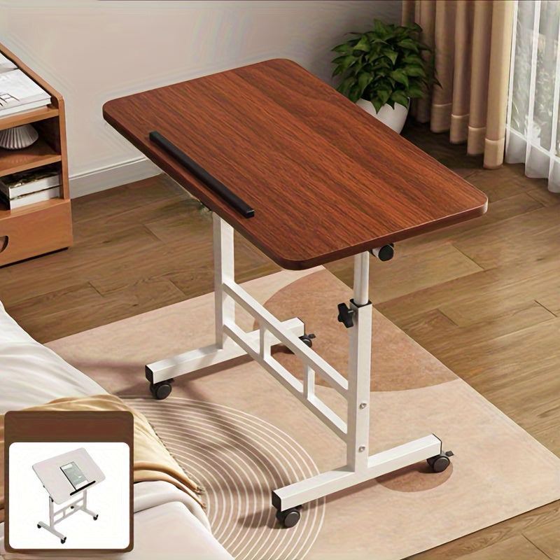 1pc height adjustable universal pulley with extra large folding desktop for student or office use. Can also be used as a laptop table, lap desk, bed table, or multifunctional table.