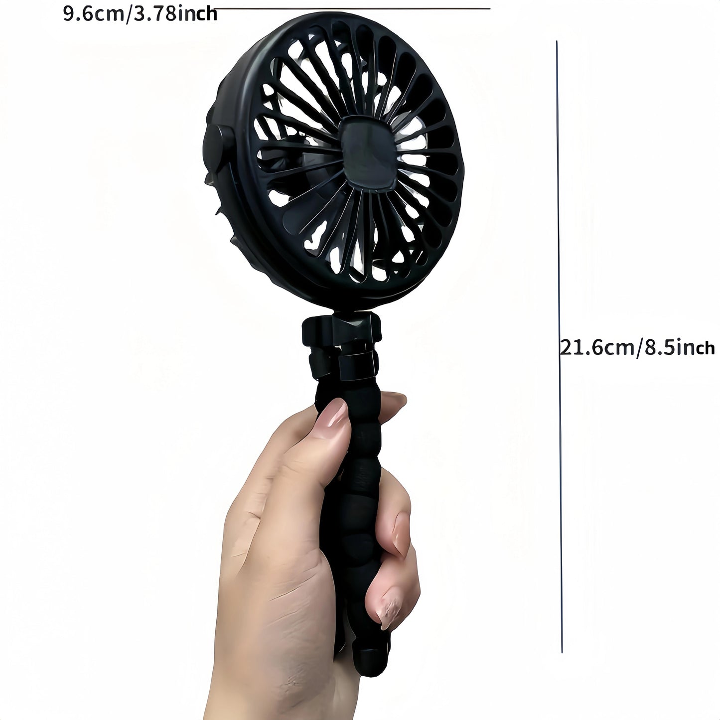 Get your hands on this versatile stroller fan that is bladeless, rechargeable, and handheld. With a compact folding design, this fan is perfect for outdoor use and can also be used as a silent table or desk fan. Its small size makes it convenient to