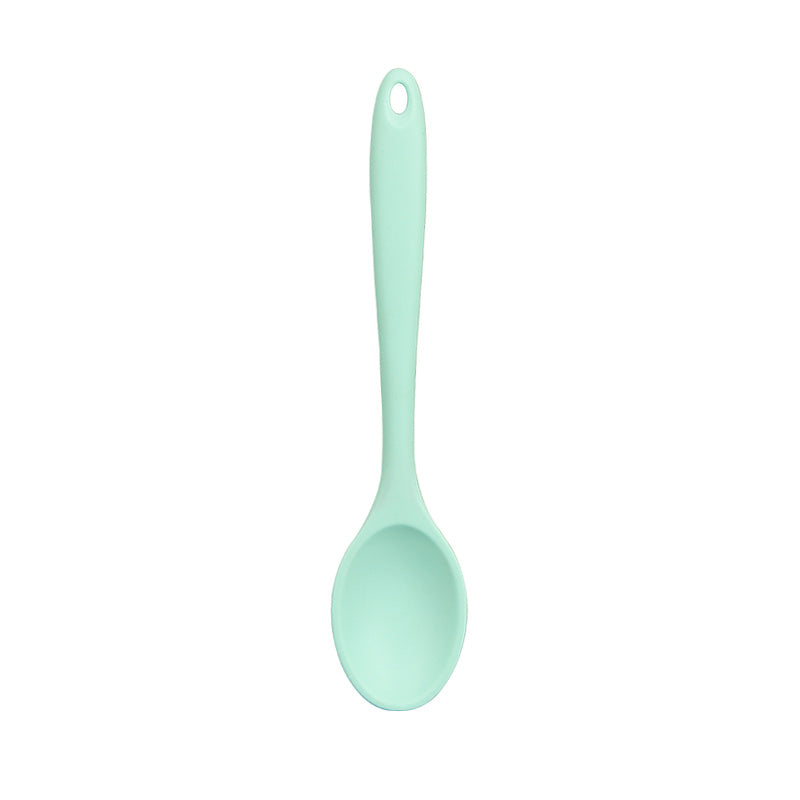 1 piece of silicone soup spoon for meals, kitchen cutlery, and tools.