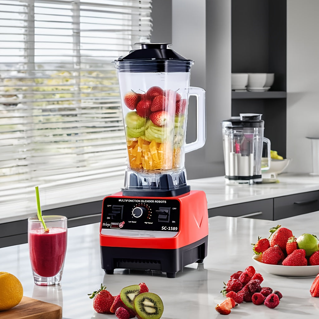 One-piece, High-Powered Blender Ideal for Home Use, Great for Creating Smoothies, Milk Tea, Juice, Shaved Ice, Fruit Juices, Soy Milk, and Crushing Ice, Essential Kitchen Appliance