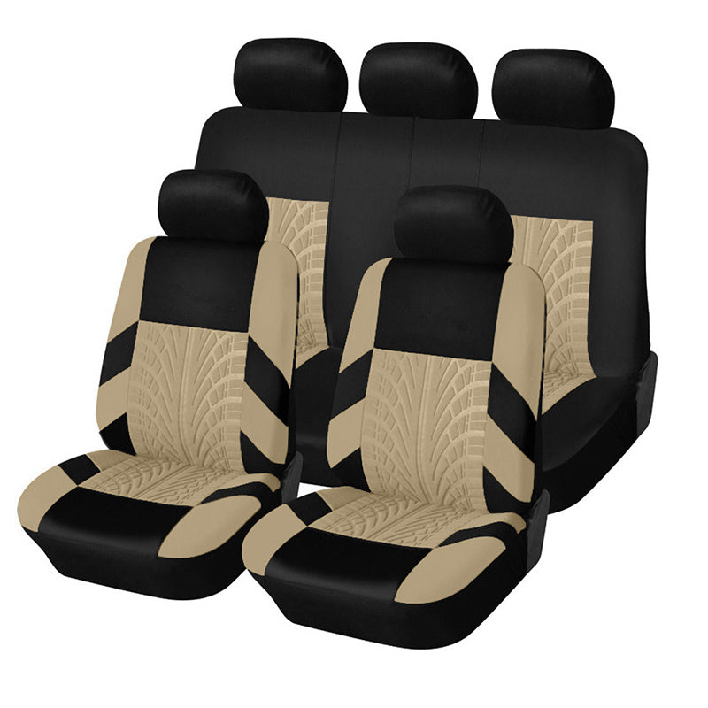 5 Seats Car Seat Covers, Breathable Polyester Split Automotive Front Rear Seat Cushion Covers, Universal for Cars, Trucks, SUVs