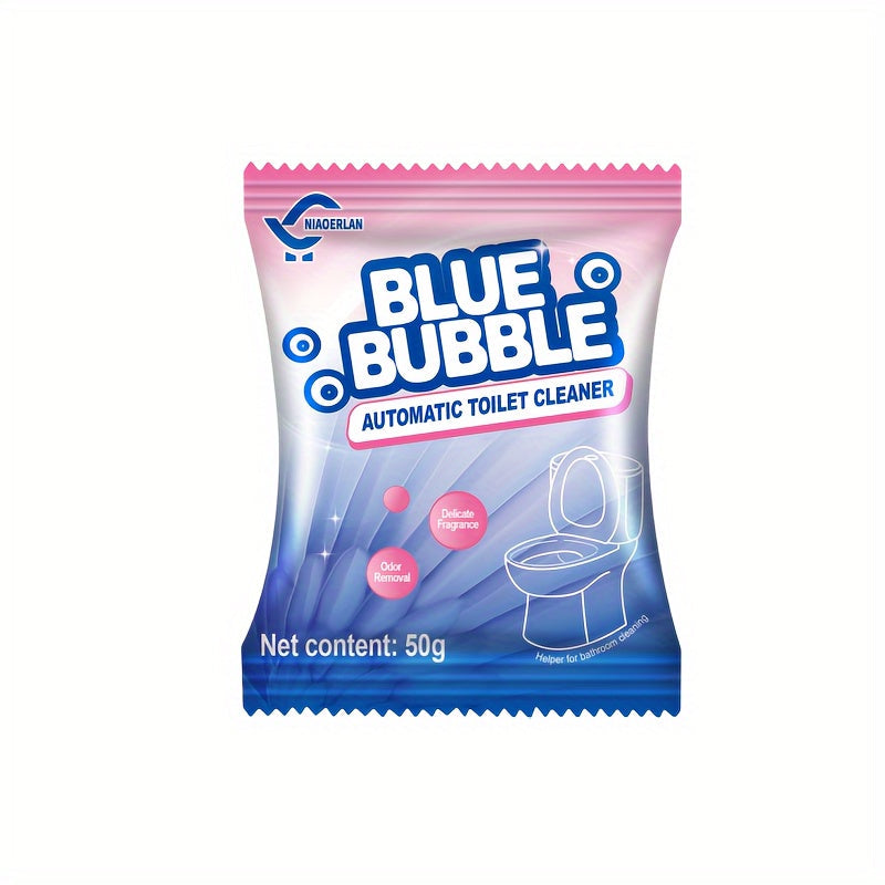 Introducing the New NIAOERLAN Pure Blue Bubble Toilet Cleaner for Powerful Cleaning and Odor Control.