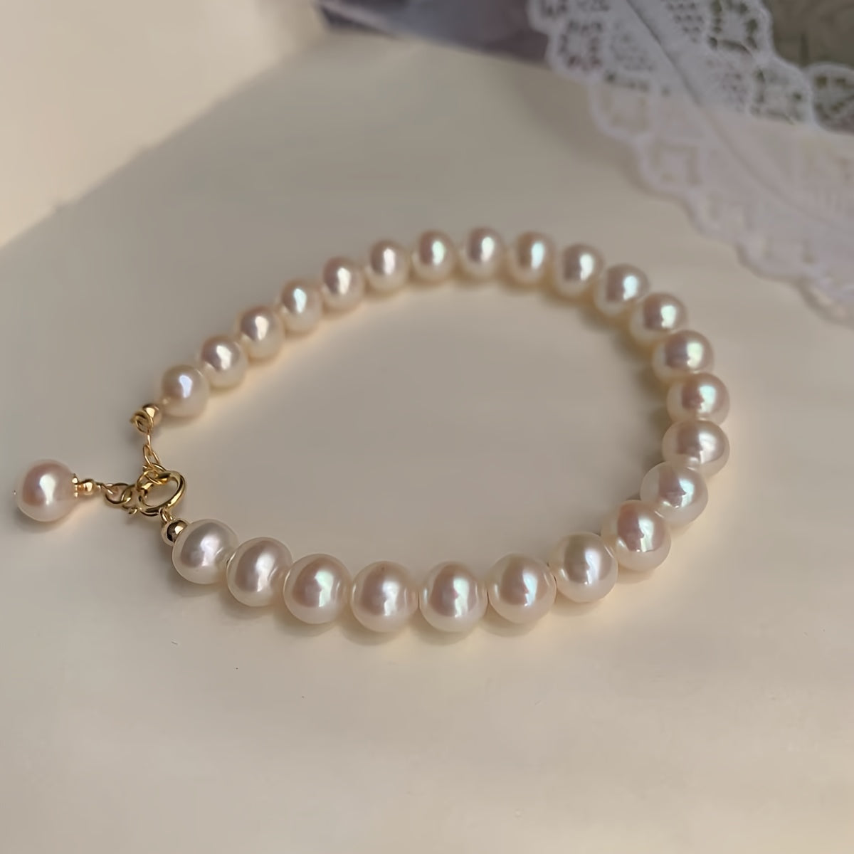 Chic Freshwater Pearl Bracelet Set for Women - Delightfully Simple Style, Ideal for Everyday or Special Occasions, Versatile Jewelry Gift for Any Season