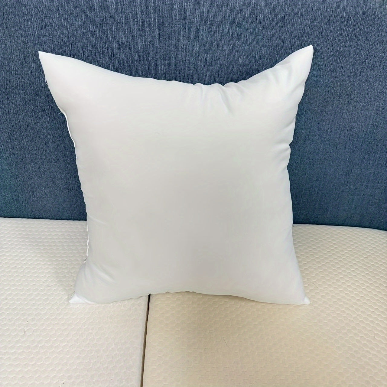 Set of four traditional white throw pillow inserts, featuring high resilience for a comfortable and stylish addition to your sofa, car, or bedroom décor