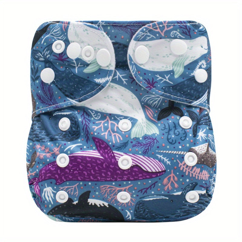 Reusable, Adjustable Baby Cloth Diaper - Ideal for Boys and Girls - No Insert Necessary. Great for Christmas, Halloween, or Thanksgiving Gift.