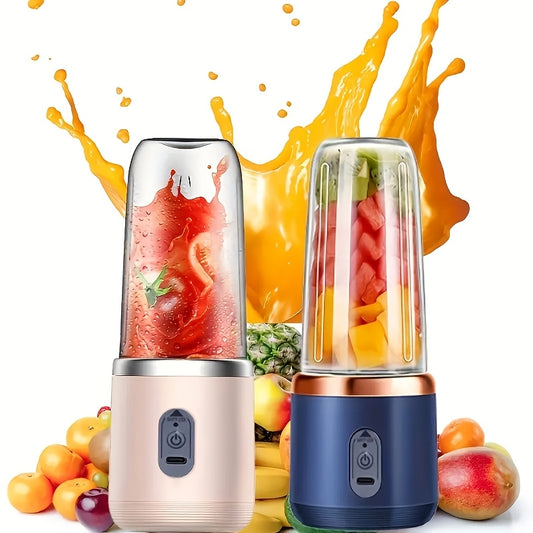 Portable 1pc blender for smoothies, shakes, and juices, dual-powered with USB rechargeable feature, made from food grade PP and plastic materials with 36V operating voltage.