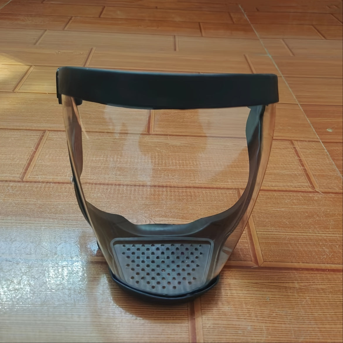 Durable, transparent face mask for outdoor, kitchen, and security use.