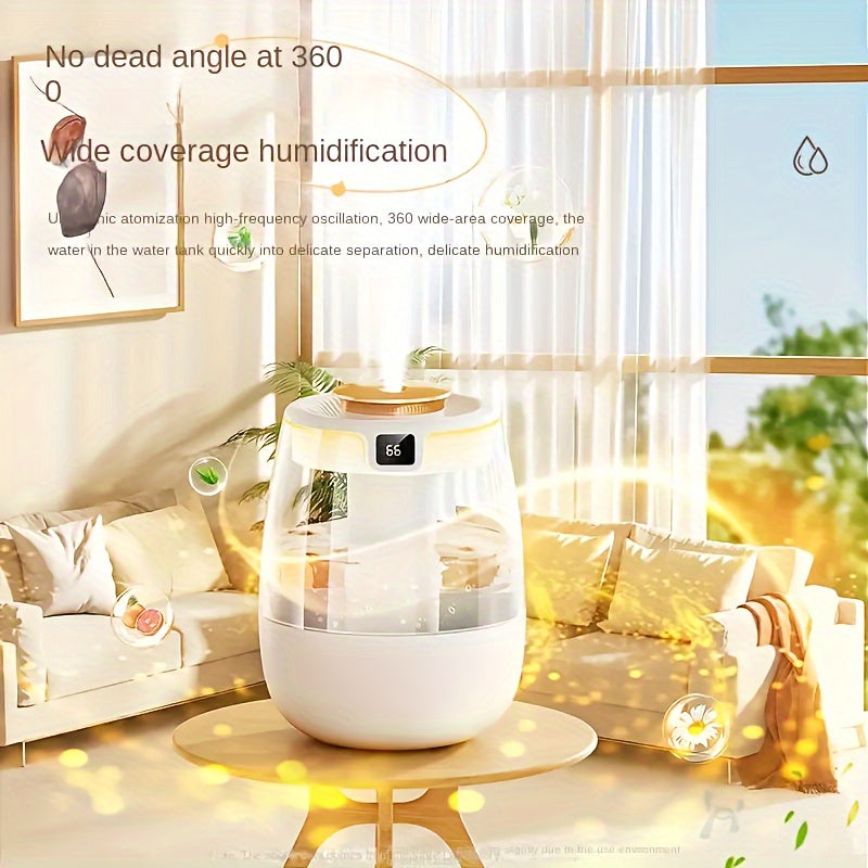 Quiet, spacious USB humidifier perfect for bedrooms, desks, and home purification.