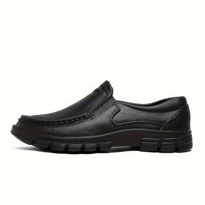 Durable slip-on work shoes with round toe, ideal for health care, food service, and daily wear, designed for all-season use with non-slip and dustproof features.