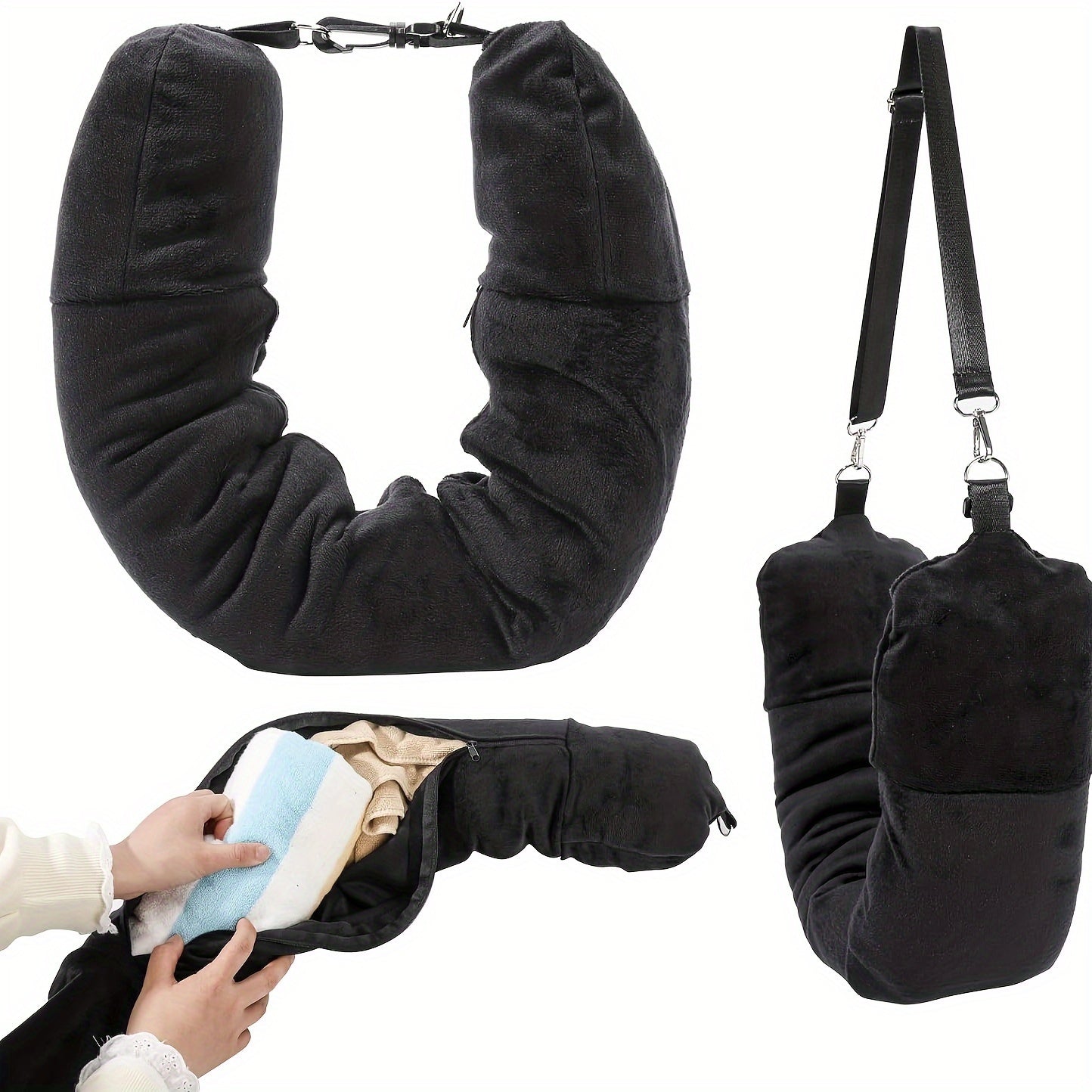 The Stretch Velvet Travel Neck Pillow is designed for ultimate comfort and portability, whether you're on a plane, in the office, or relaxing at home. Made with soft and lightweight materials, this neck pillow will provide you with the support you need