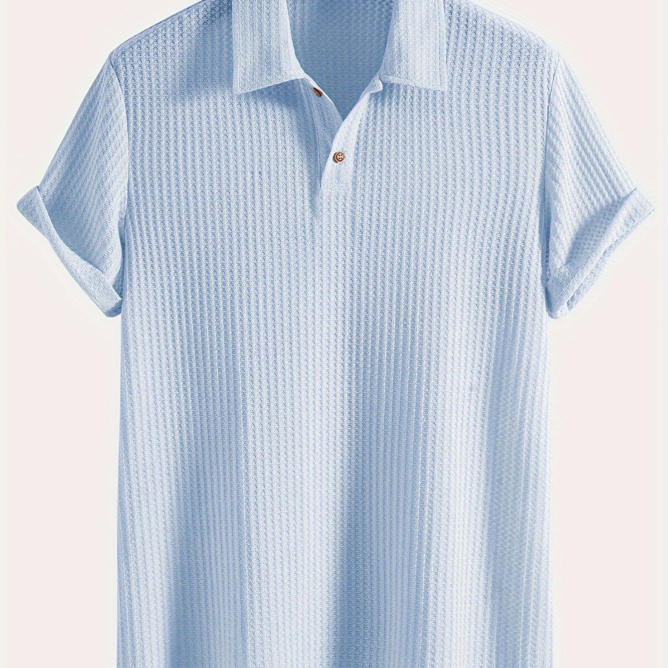 Short-sleeve, high-stretch lapel shirt for outdoor golfing.