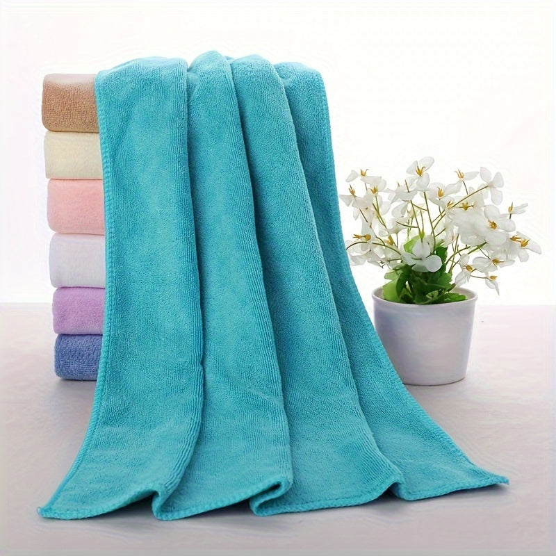 Ultra fine knit microfiber hand towel with space-themed striped pattern, ideal for salons, barber shops, and beauty spas. Quick drying hairdressing towel in oblong shape.