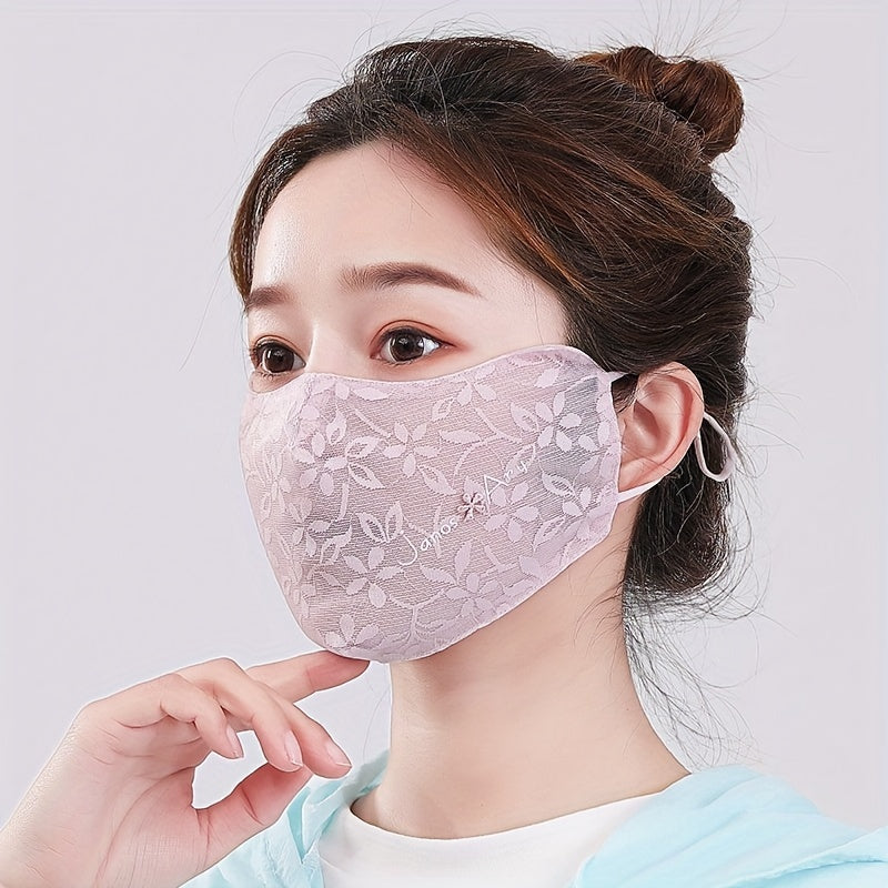 Sun Protection Mask for Women with UV Protection, Breathable Summer Thin Ice Silk Material, Eye Protection Face Mask - Available in 1, 2, 3, 4, or 5 pieces.