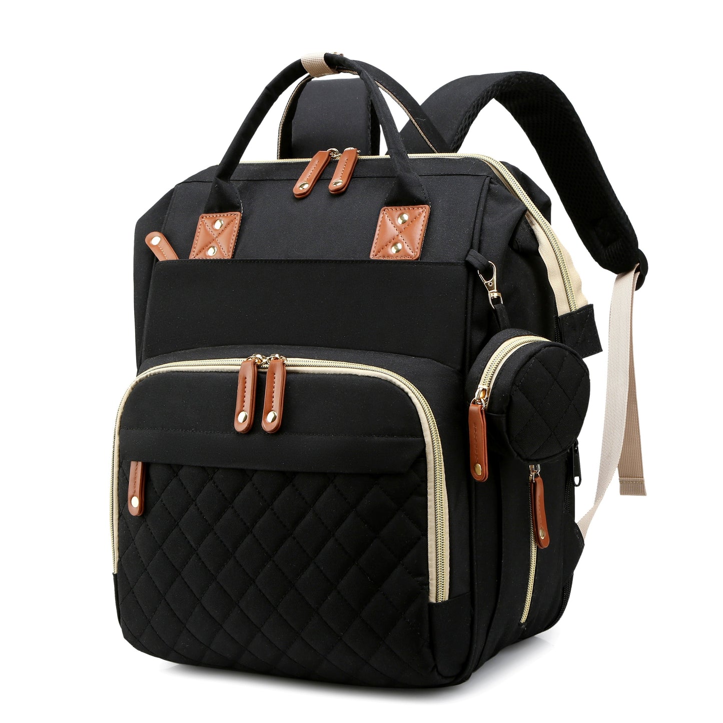 Get the Lamroro Diaper Bag Backpack, a stylish and functional bag with a built-in changing station. This multifunctional, waterproof travel backpack is perfect for any occasion, making it a great gift for Christmas, Halloween, Thanksgiving, or any other