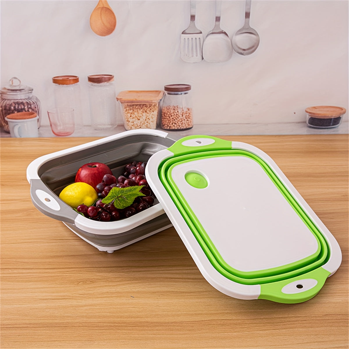 Halloween and Christmas Gift: Must-Have Camping Cutting Board Set with Washbasin for RV and Camper Kitchens