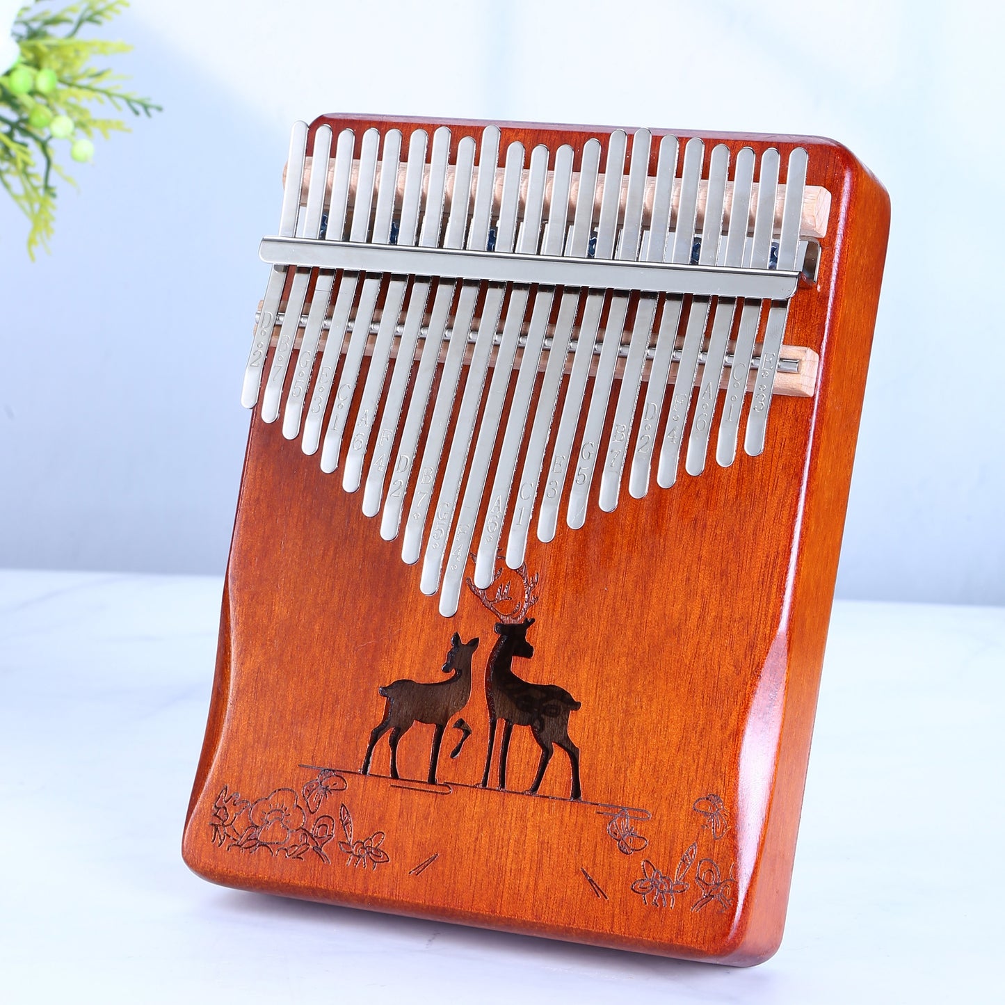 17 & 21 key Kalimba Thumb Piano with iron tines, easy to learn, portable with bag. Great music gift for beginners and professionals. Perfect for birthdays and holidays. Bonus accessories