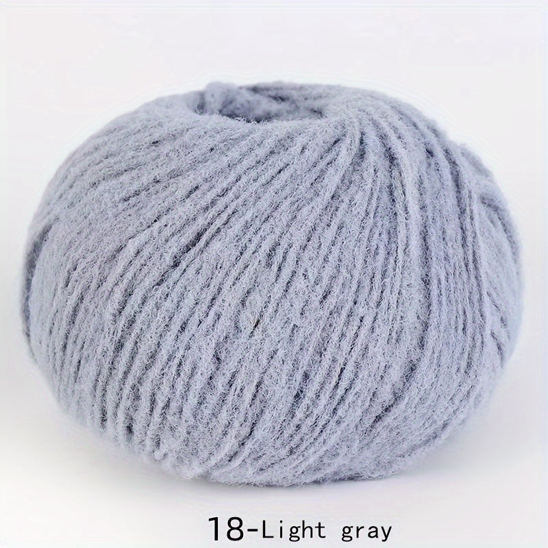 Soft velvet yarn roll made of skin-friendly nylon fiber, 40g mixed color, perfect for DIY hand-knitted plush items like dolls, scarves, blankets, hats, and small accessories.