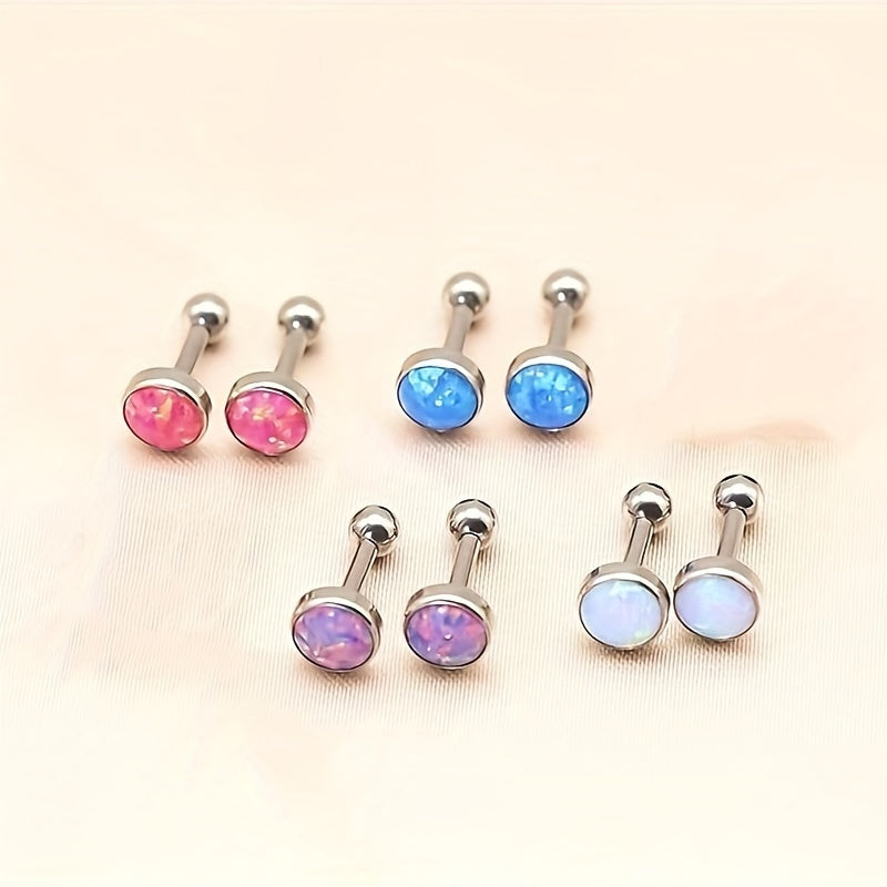 Upgrade your accessories with the SENLANSP 2-piece G23 Titanium Opal Stud Earrings designed for women. Enjoy the hypoallergenic properties, ideal for everyday use and special occasions. Get your hands on the stylish SENLANSP set now!