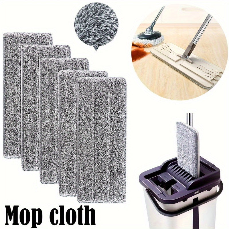 Set of 4 Super Absorbent Microfiber Mop Pads - Long-lasting, washable and tough for use on flat surfaces. Effortless cleaning, suitable for both wet and dry conditions.