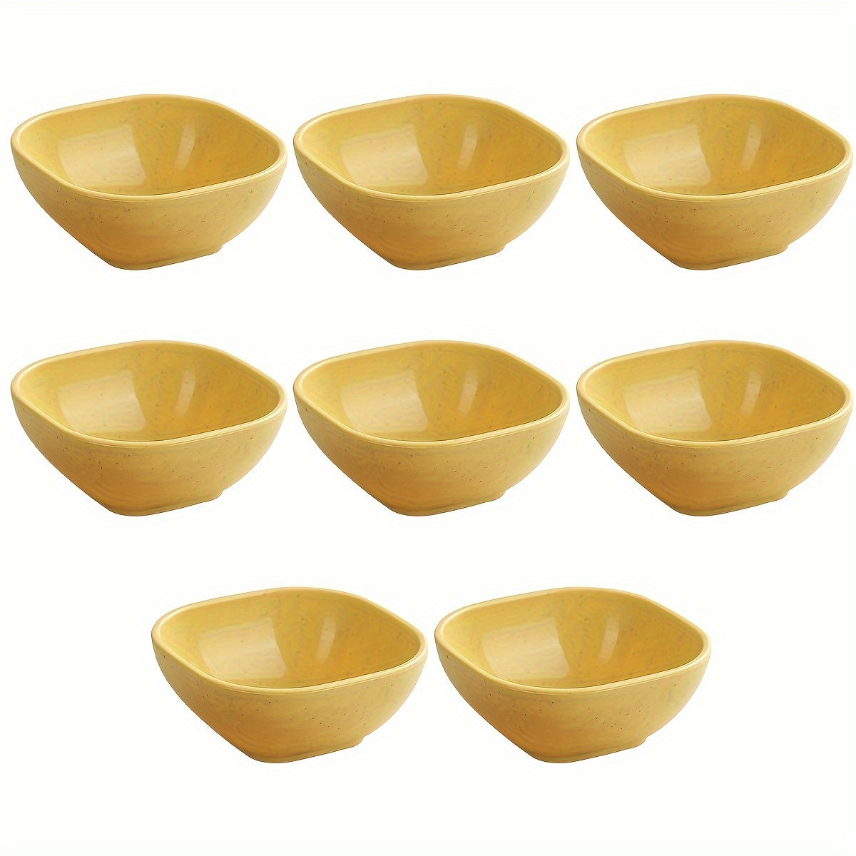 8 to 12 square sauce bowls for Korean, Chinese, and Middle Eastern styles.