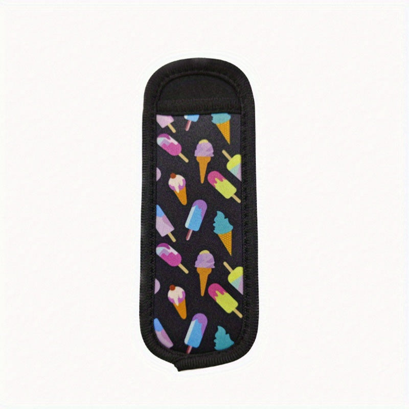 Ice Pop Neoprene Insulator Sleeves, reusable and colorful, perfect for holding freezer popsicles.