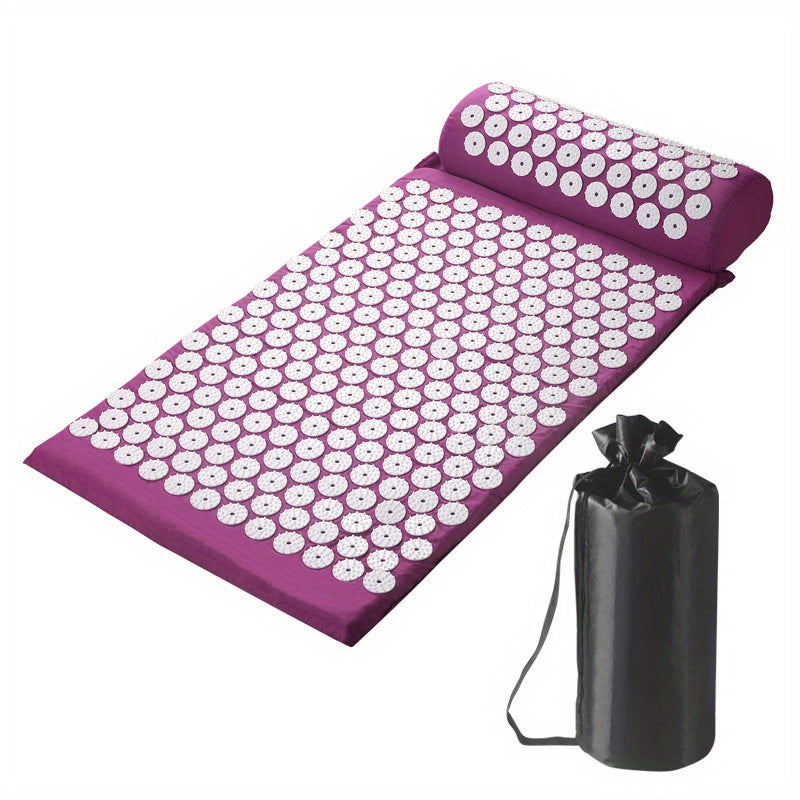 1pc Acupuncture Massage Mat, Pillow, and Yoga Mat Set