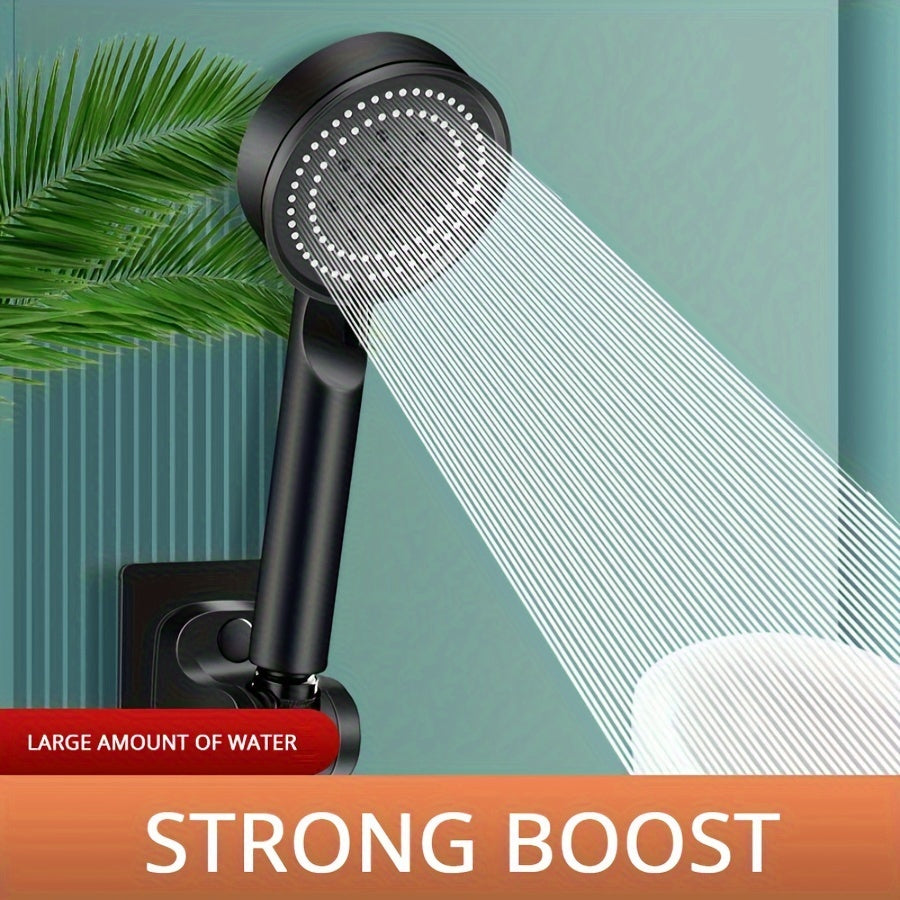 1pc 5-Mode High-Pressure Wall Mounted Shower Head