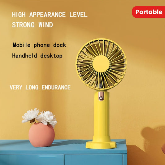 Stay cool this summer with the 1pc Handheld Fan Desktop Fan. This high power, silent pocket fan is perfect for use on-the-go or at home. An essential accessory for staying comfortable in hot weather.