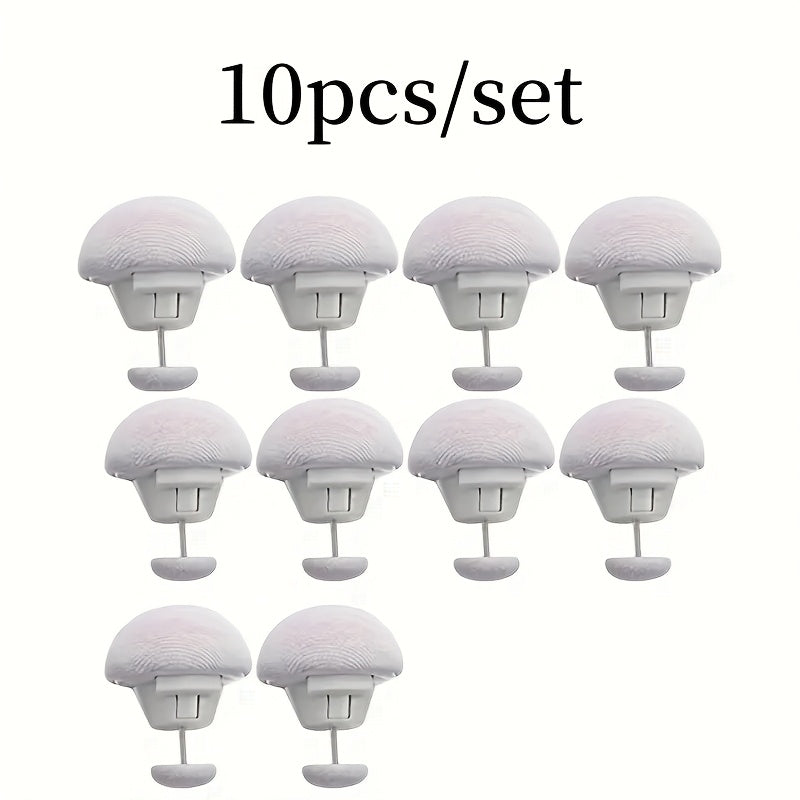 Bedding Clips in Mushroom Shape - Set of 10, Prevents Duvet from Slipping, Can be Detached and Reused, Ideal for Mattresses, Sofas, and Pillows, Easy to Care for, Available in Various Colors.