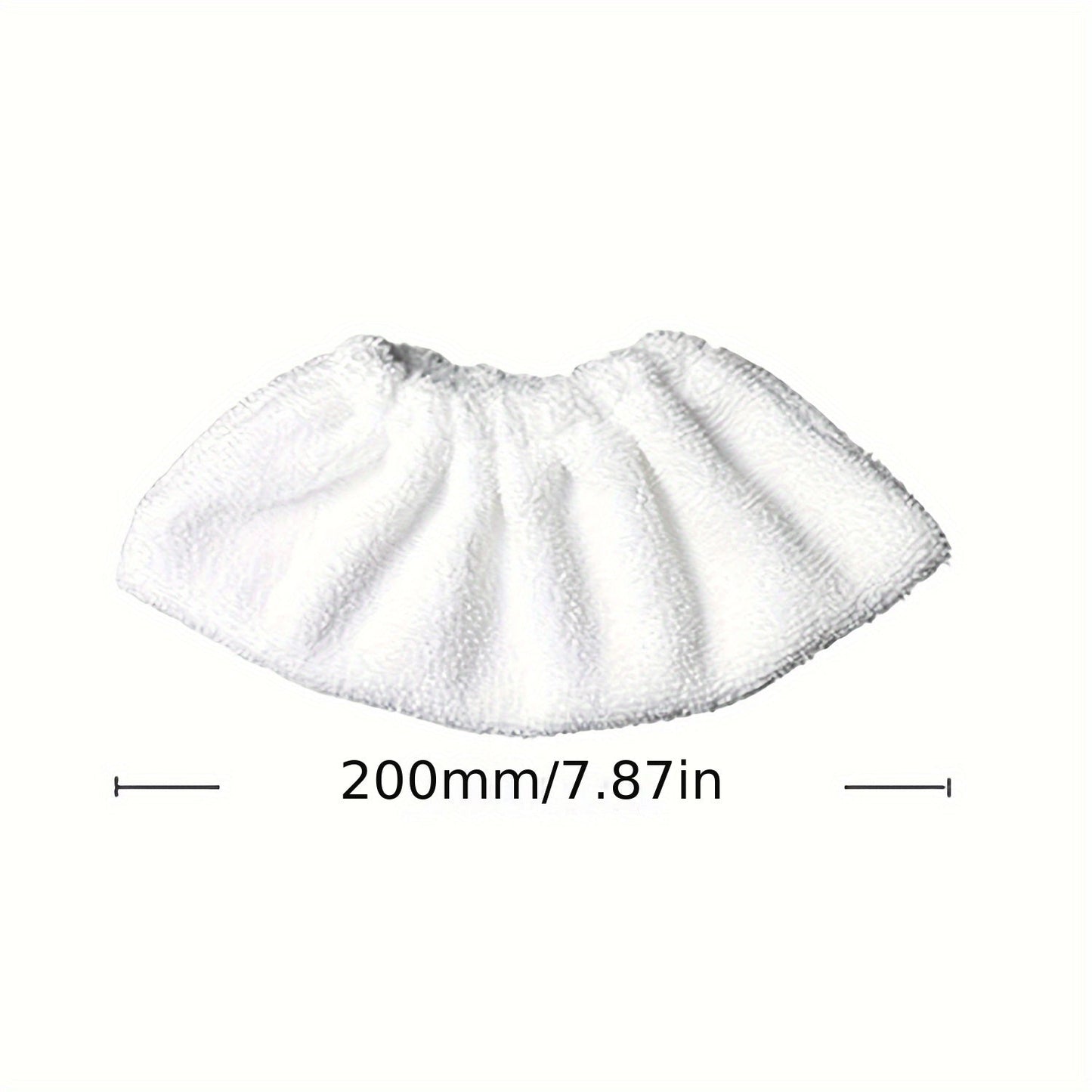 White Microfiber Steam Mop Pads Replacement Washable Mop Head, 12 pieces, Microfiber Cover for Karche-r SC1 SC2 SC3 SC4