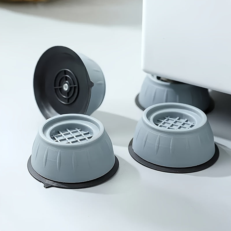 4pc Anti-Vibration Pads reduce noise and absorb shocks for appliances, including refrigerators.