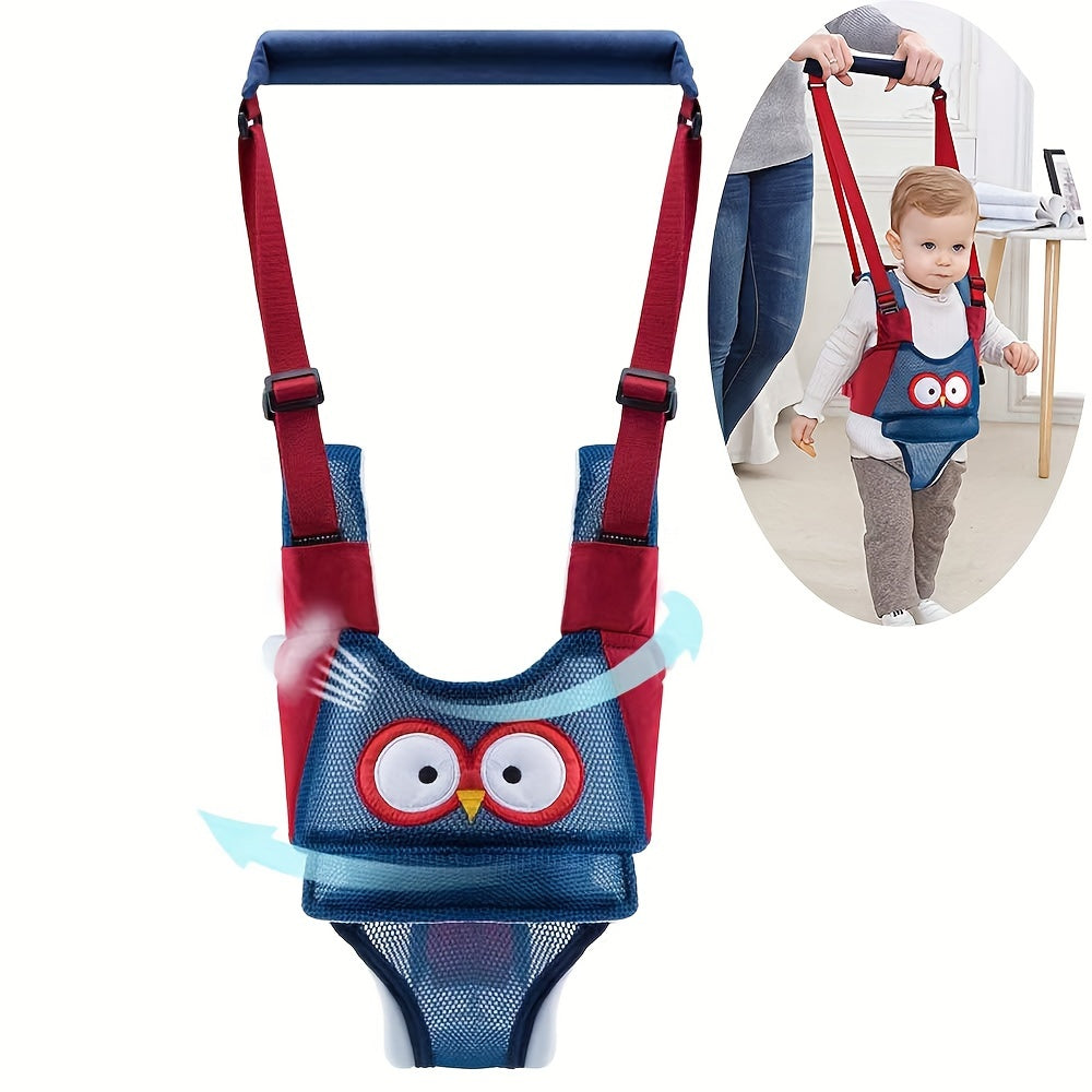 Adjustable Toddler Walking Harness with Anti-Fall Mesh, Safe and Cute Pig Design for Ages 0-3