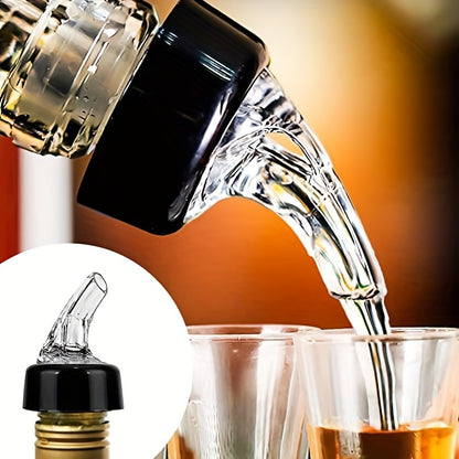 4-Pack QuickShot Automatic Wine Pourer for Spirits, Cocktails, and Beverages - Home Bar Accessory