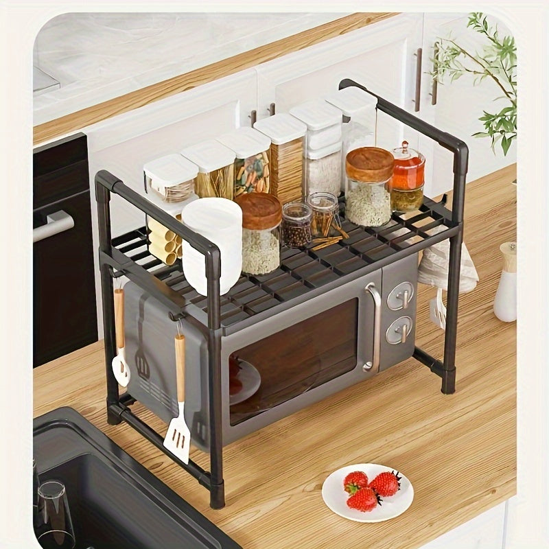 Plastic Kitchen Shelves with Adjustable Design, Pull-Out Pantry Organizer featuring Dividers, Under Sink Cabinet Storage Solution, Simple Assembly without Electricity Needed, Stylish addition to Home Kitchen Furniture.