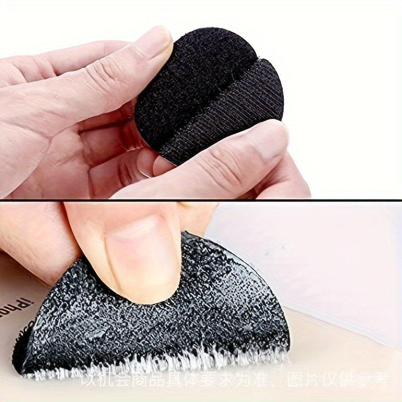 White Hand-Washable Invisible Adhesive Pad - 5cm Round, Non-Slip Sofa Cushion Holder for Home