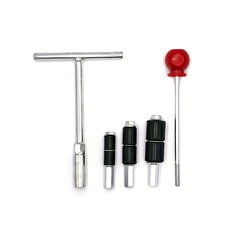 Durable stainless steel hot melt water stopper set with T-handle, screw, and expansion heads for fast plumbing repairs and home improvement.