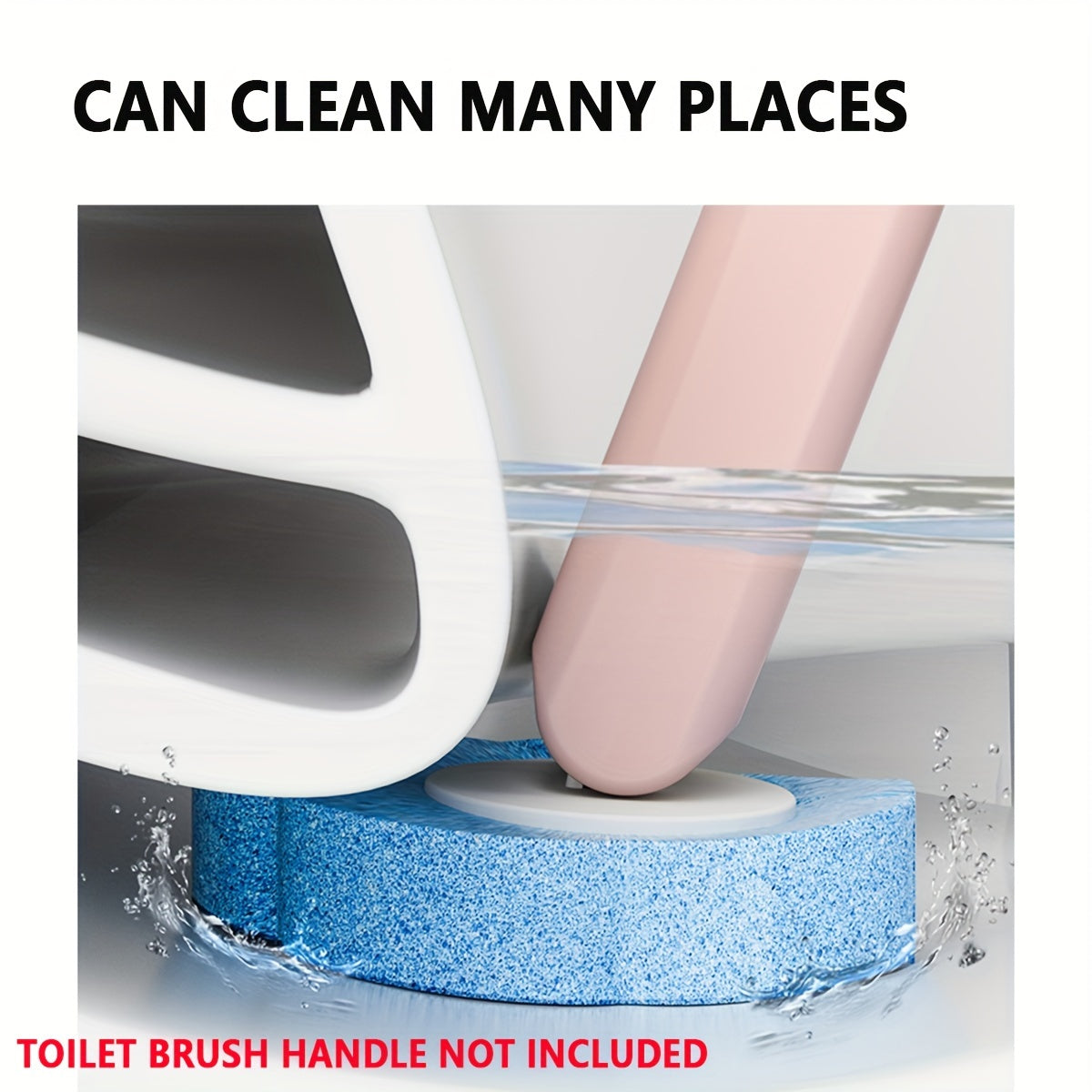 Pack of 18 disposable toilet brush head refills for easy replacement, ensuring a clean toilet bowl. Designed to reach every corner for effective decontamination and cleaning. Essential bathroom cleaning supplies and accessories.