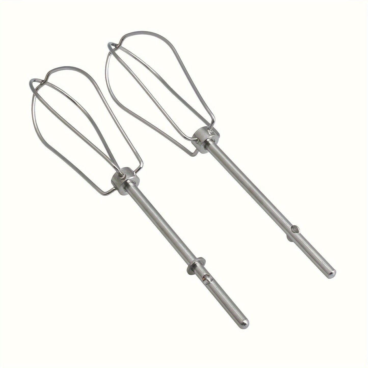 Two Stainless Steel Model W10490648 Manual Stirrers Designed for Kitchen Handheld Mixer Replacement